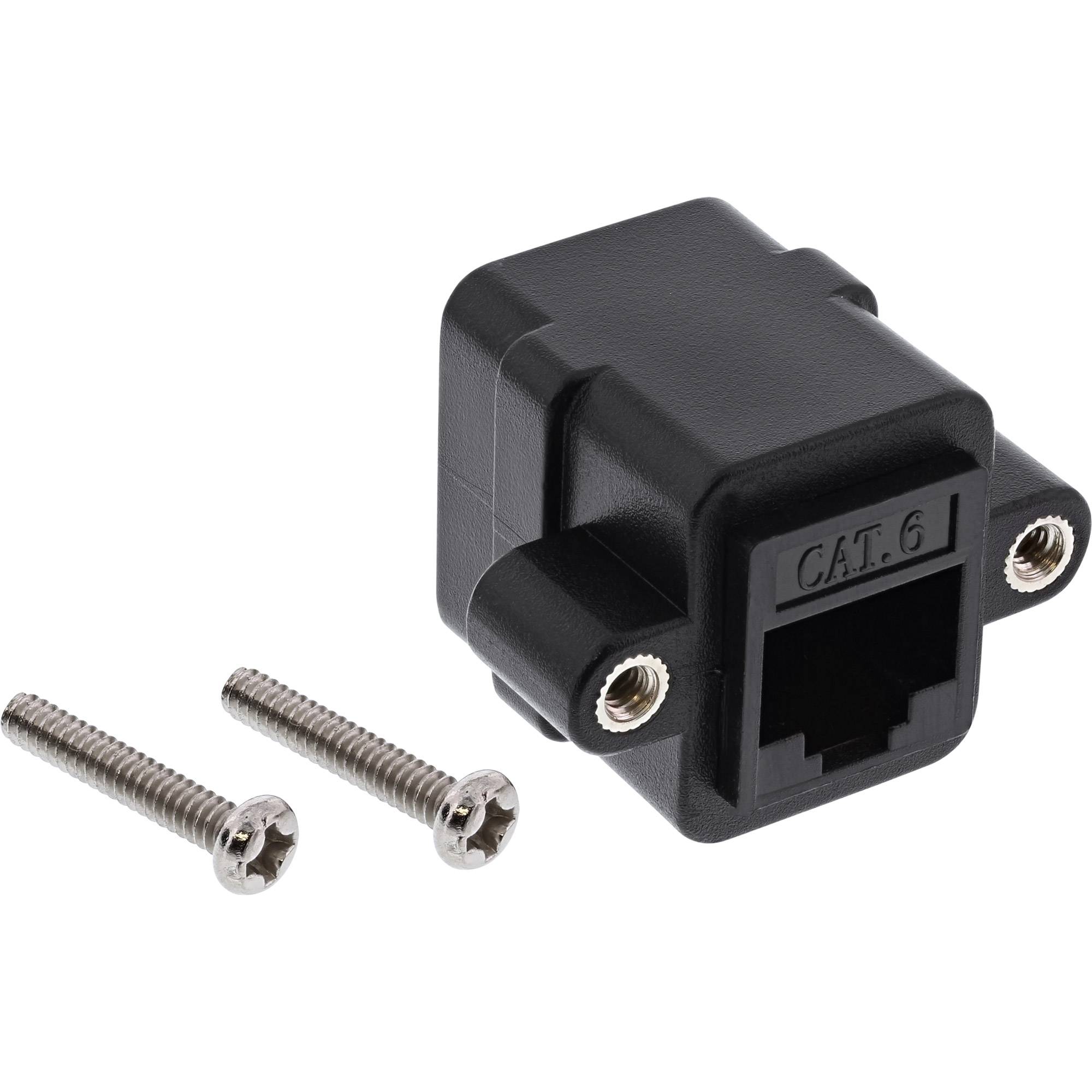 InLine® Patchkabelkupplung Cat.6, UTP, 2x RJ45 Buchse, zum Einbau-0