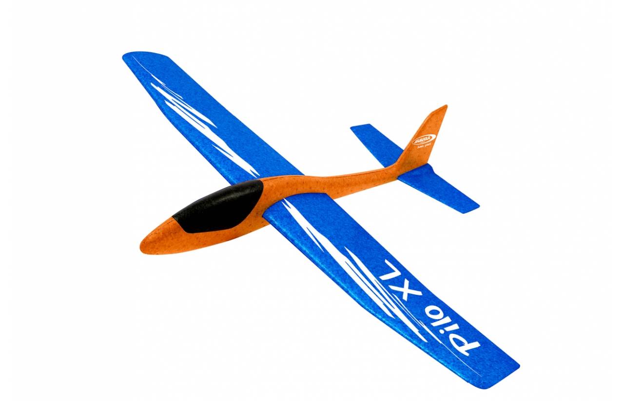 Jamara Pilo XL Schaumwurfgleiter EPP Tragfläche blau Rumpf orange, Spielzeug-Segelflugzeug, 8 Jahr(e)-0