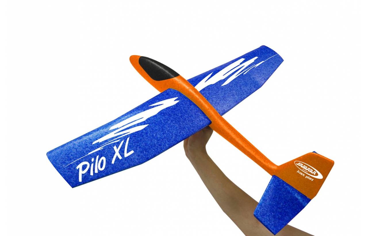 Jamara Pilo XL Schaumwurfgleiter EPP Tragfläche blau Rumpf orange, Spielzeug-Segelflugzeug, 8 Jahr(e)-3