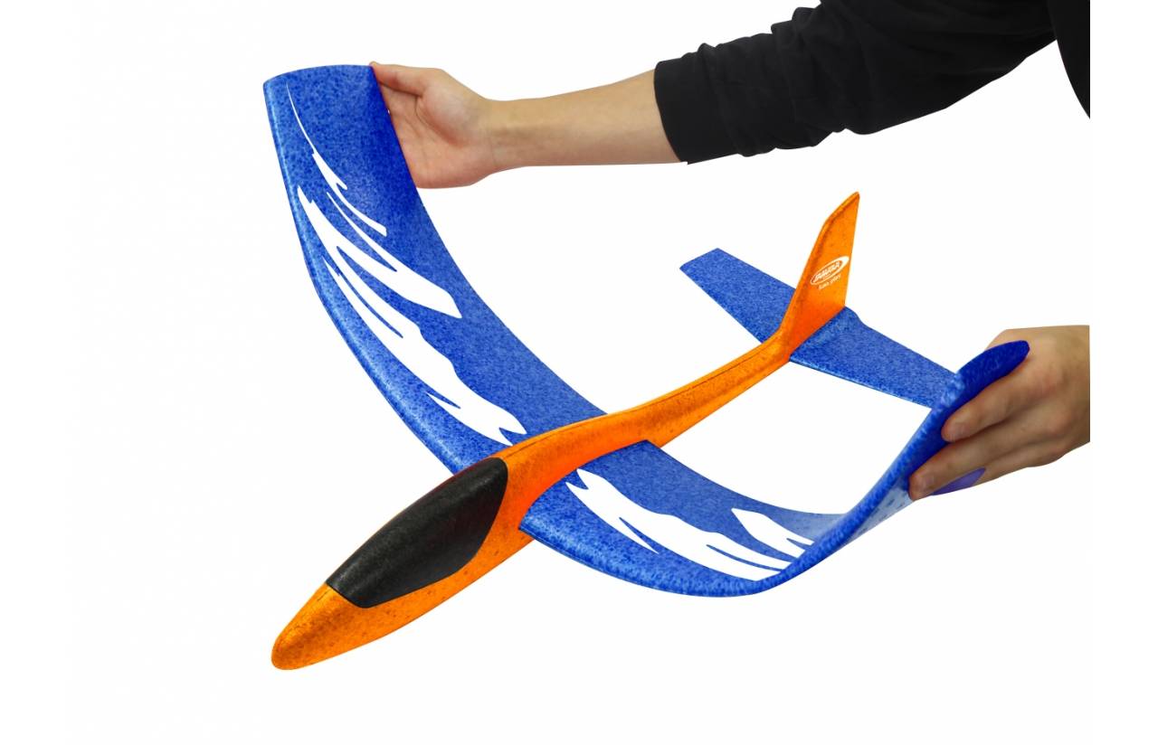 Jamara Pilo XL Schaumwurfgleiter EPP Tragfläche blau Rumpf orange, Spielzeug-Segelflugzeug, 8 Jahr(e)-4