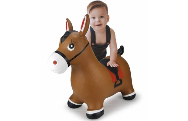 Jamara Hüpftier Pferd braun mit Pumpe, Tiere, 1 Jahr(e), Braun