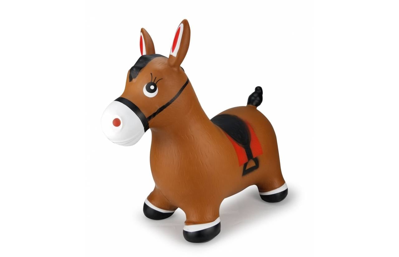 Jamara Hüpftier Pferd braun mit Pumpe, Tiere, 1 Jahr(e), Braun-3