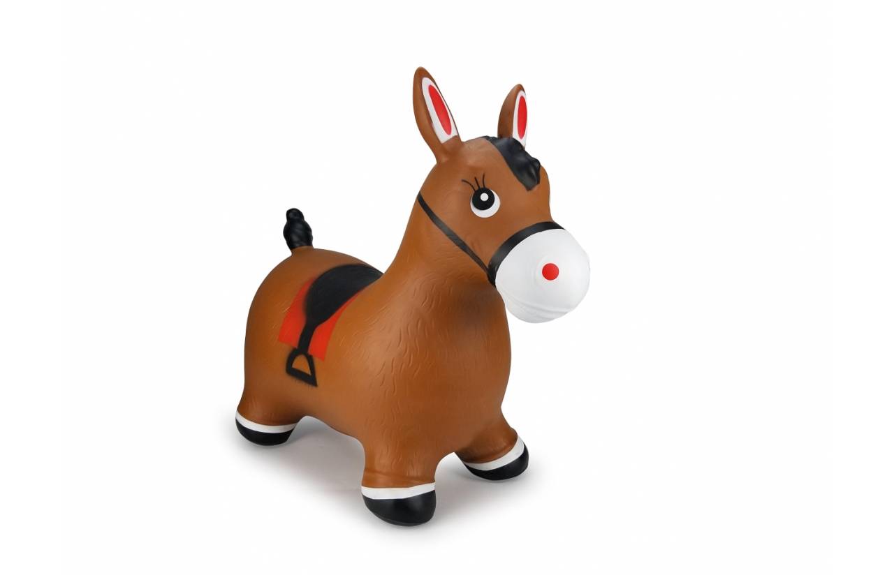Jamara Hüpftier Pferd braun mit Pumpe, Tiere, 1 Jahr(e), Braun-4