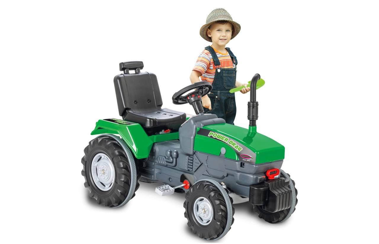 Jamara Trettraktor Power Drag grün, 3 Jahr(e), 4 Rad/Räder, Schwarz, Grün, Grau-0