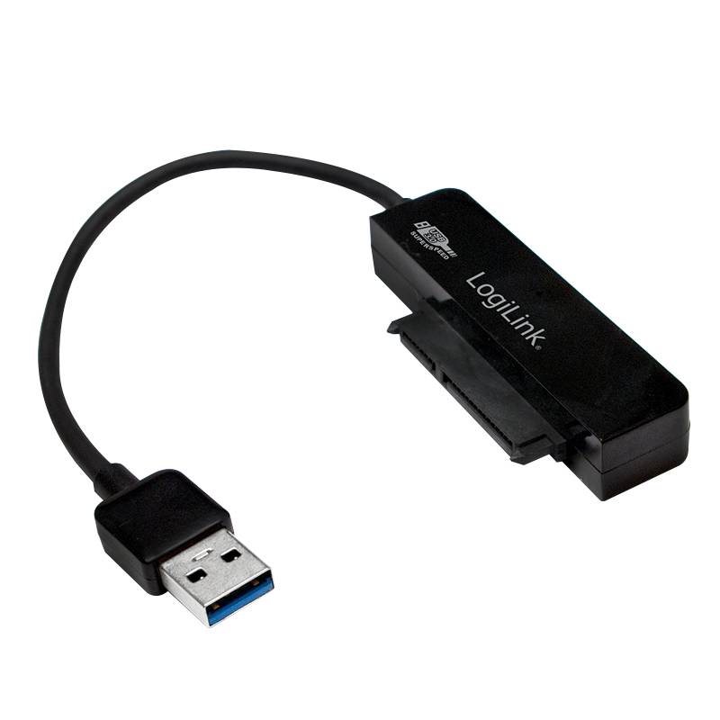 LogiLink USB 3.2 Gen 1 (USB 3.0) Adapter [1x SATA-Buchse 7pol. - 1x USB 3.2 Gen 1 Stecker A (USB 3.0)] AU0012A 14.50 cm-3
