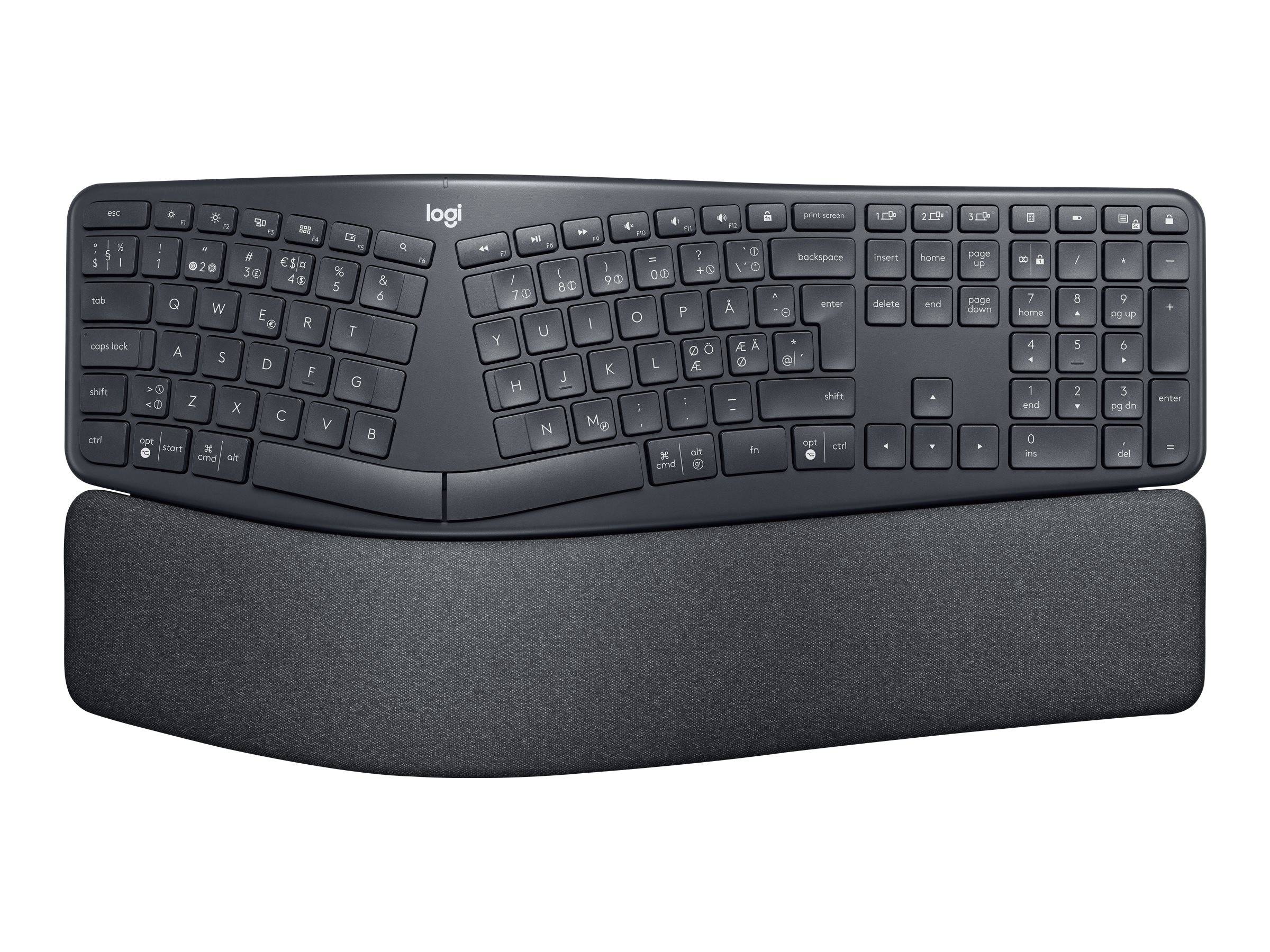 Logitech ERGO K860 - Tastatur - kabellos - 2.4 GHz, Bluetooth 5.0-3