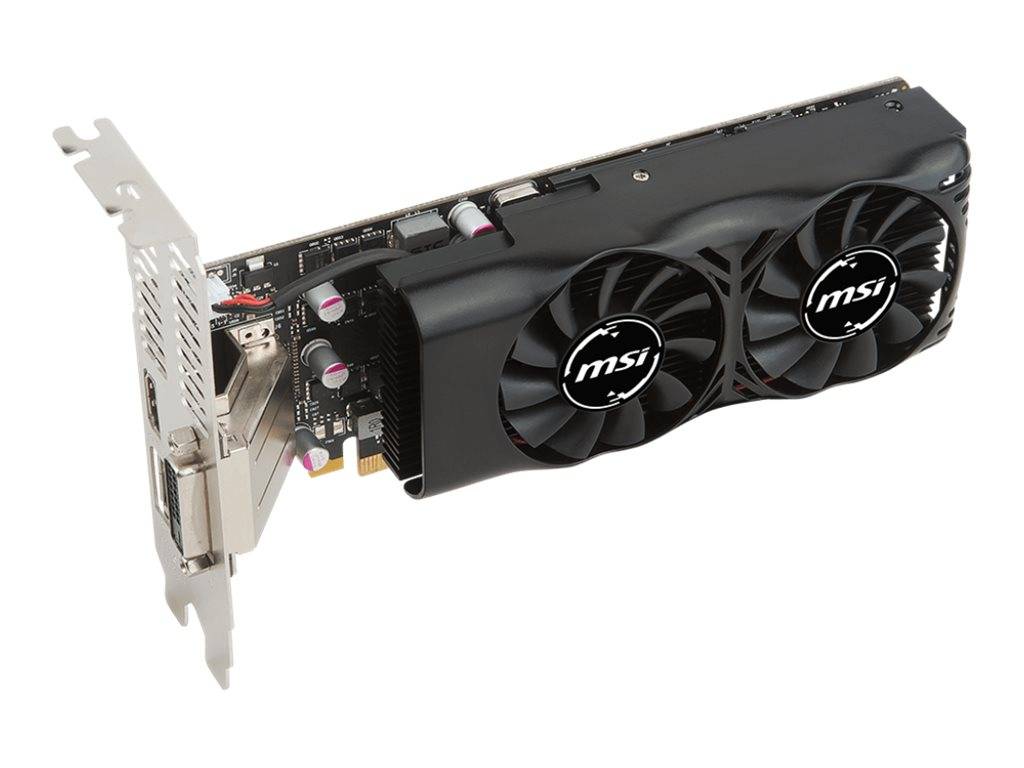 MSI Gaming Grafikkarte Nvidia GeForce GTX1050 Ti 4GT LP 4 GB GDDR5-RAM PCIe x16 HDMI®, DisplayPort, DVI-1