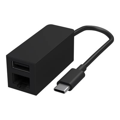Microsoft USB 3.2 Gen 1 (USB 3.0) Adapter [1x USB-C® Stecker - 1x RJ45-Buchse, USB 3.2 Gen 1 Buchse A (USB 3.0)] Surface