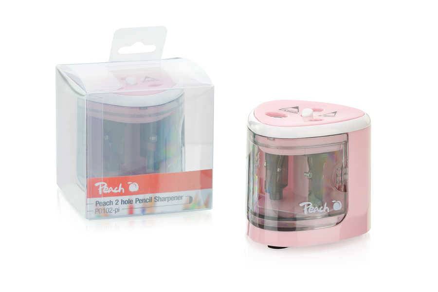 Peach PO102-PI, Manueller Bleistiftspitzer, Pink, 1,2 cm, 6 mm-1