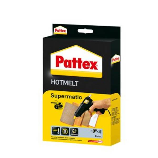 Heißklebepistole Supermatic Klebeleistung 4,5 g/min 7-10 min 11mm PATTEX