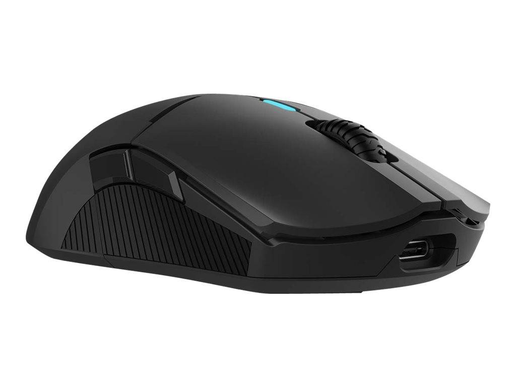 Qpad DX-900 - Maus - rechts- und linkshändig - optisch - 8 Tasten - kabellos, kabelgebunden - 2.4 GHz - kabelloser Empfä-1