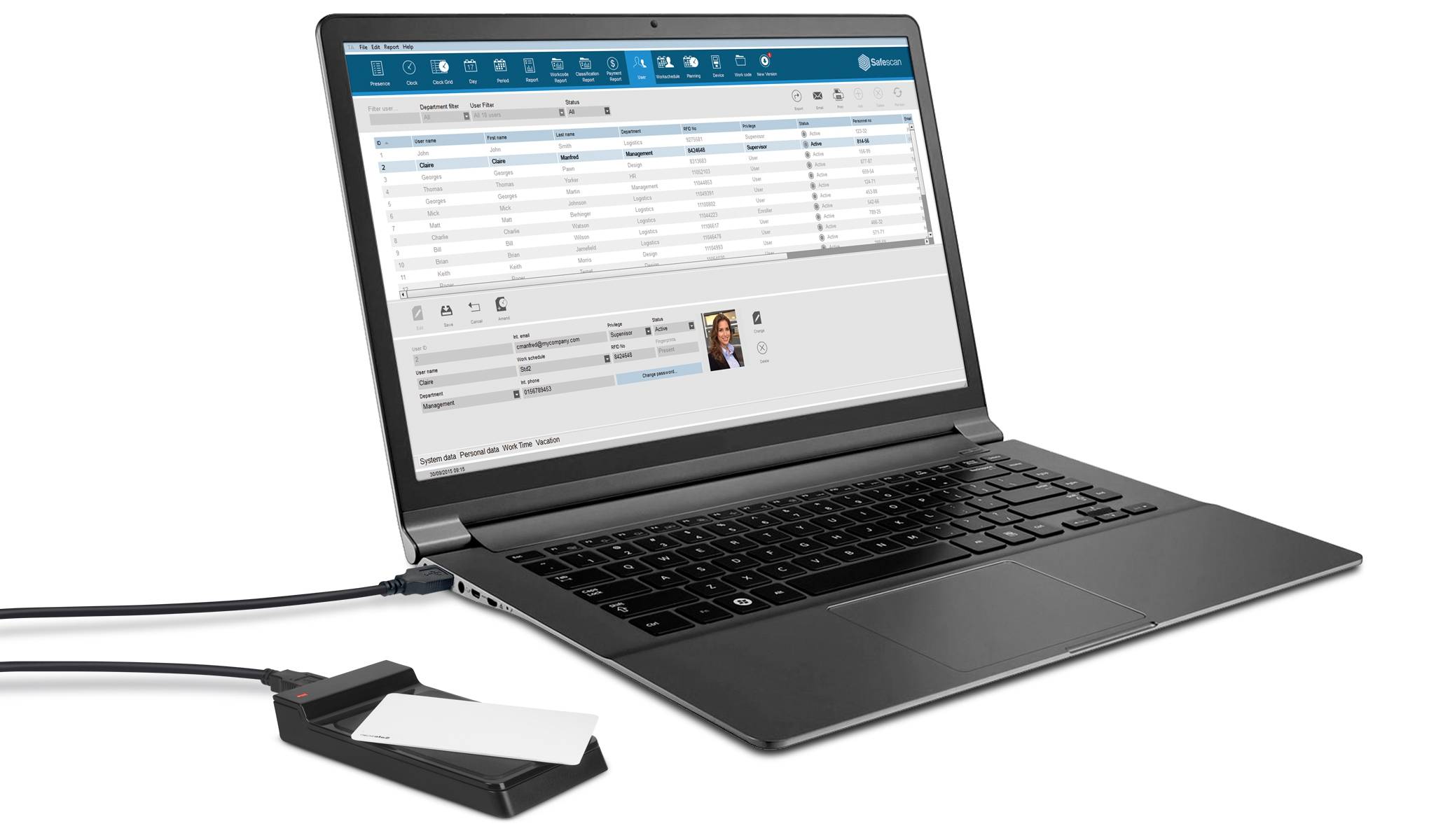 Lesegerät RF-150 USB-RFID-Leser tragbar 25St./Pack TIMEMOTO-1
