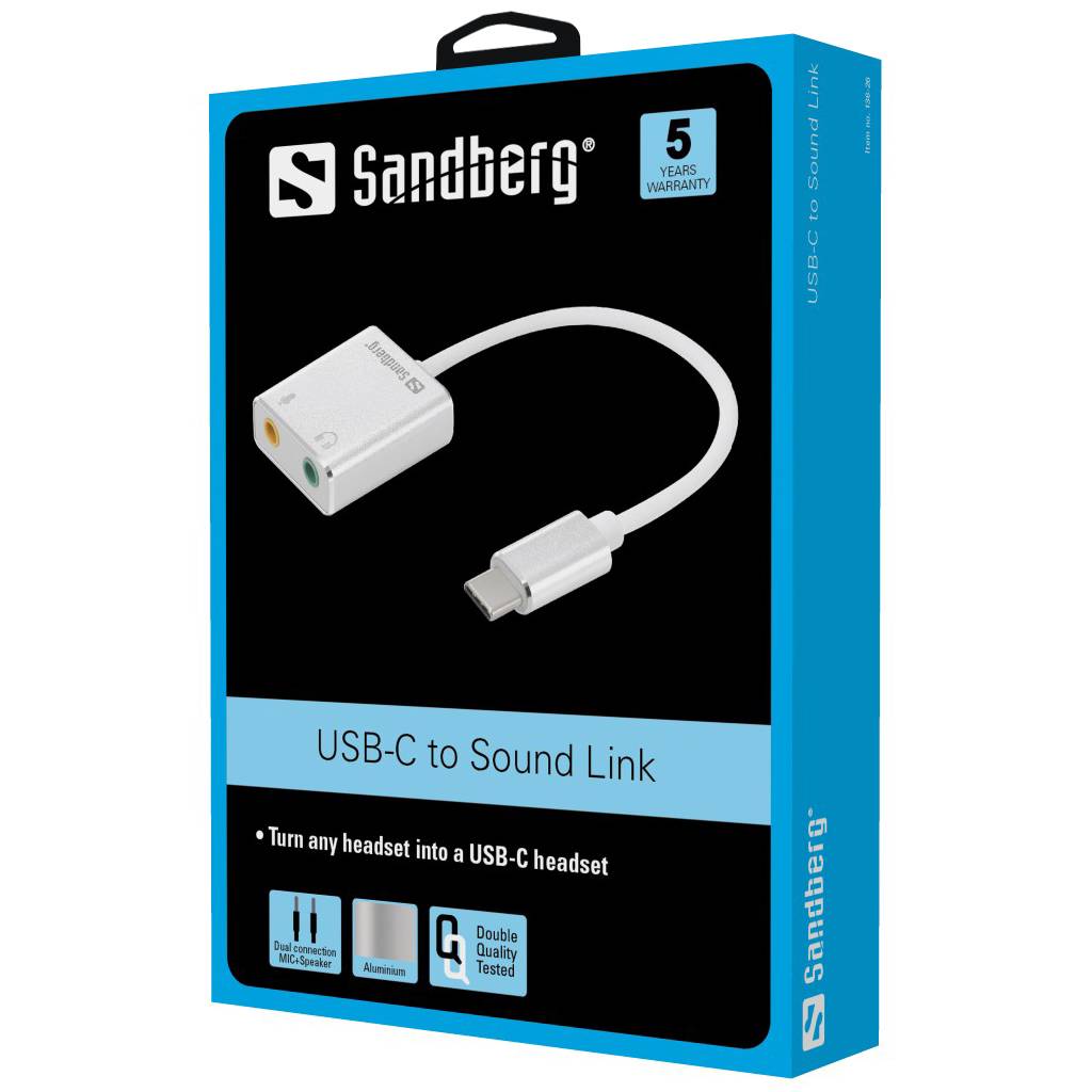 Sandberg USB-C to Sound Link - Soundkarte - Stereo-2