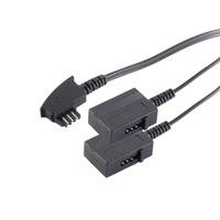 TAE F-Stecker / 2 TAE F-Kupplungen 0,2m-2