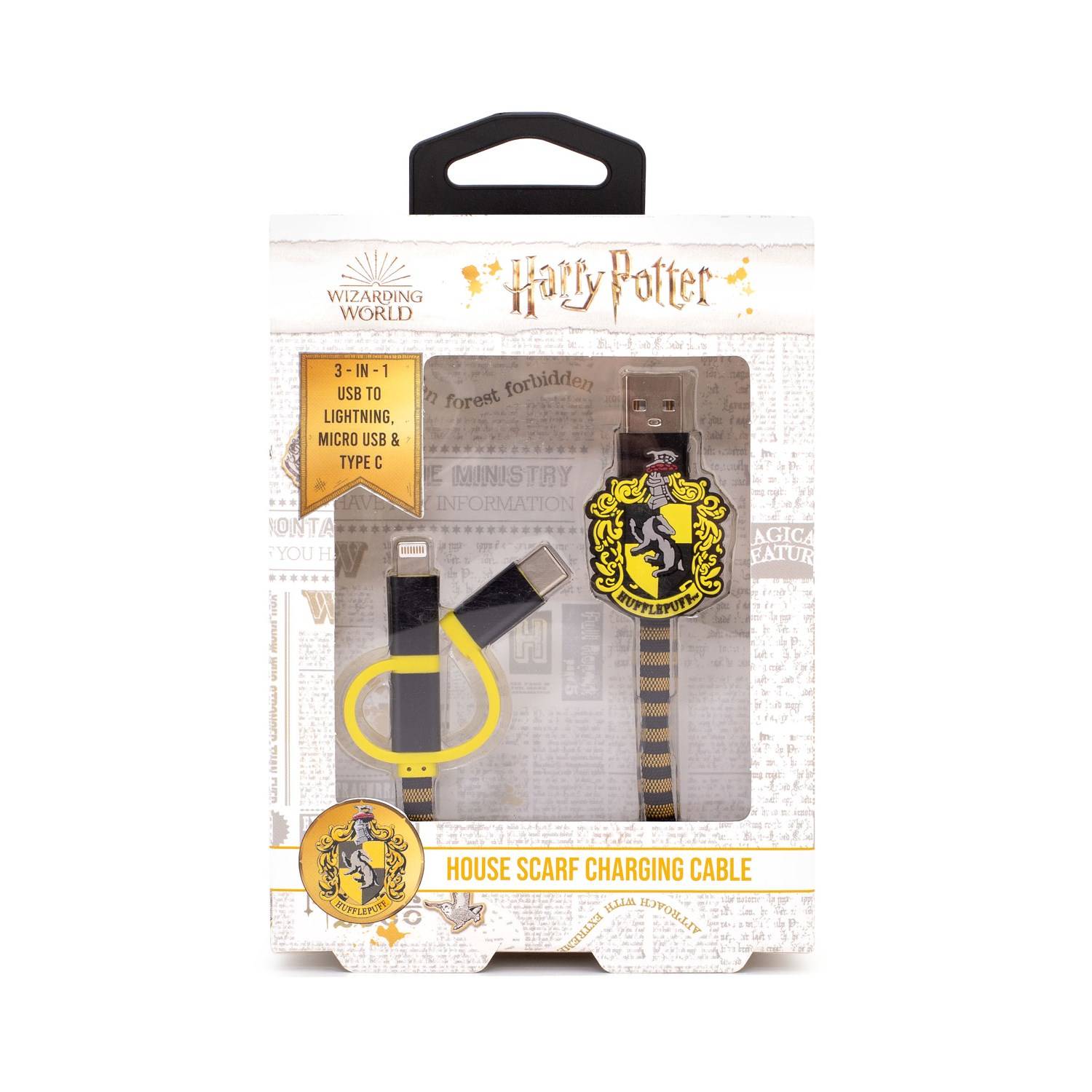 Thumbs Up 1002655, 1 m, USB A, Micro-USB B, Schwarz, Gelb-1