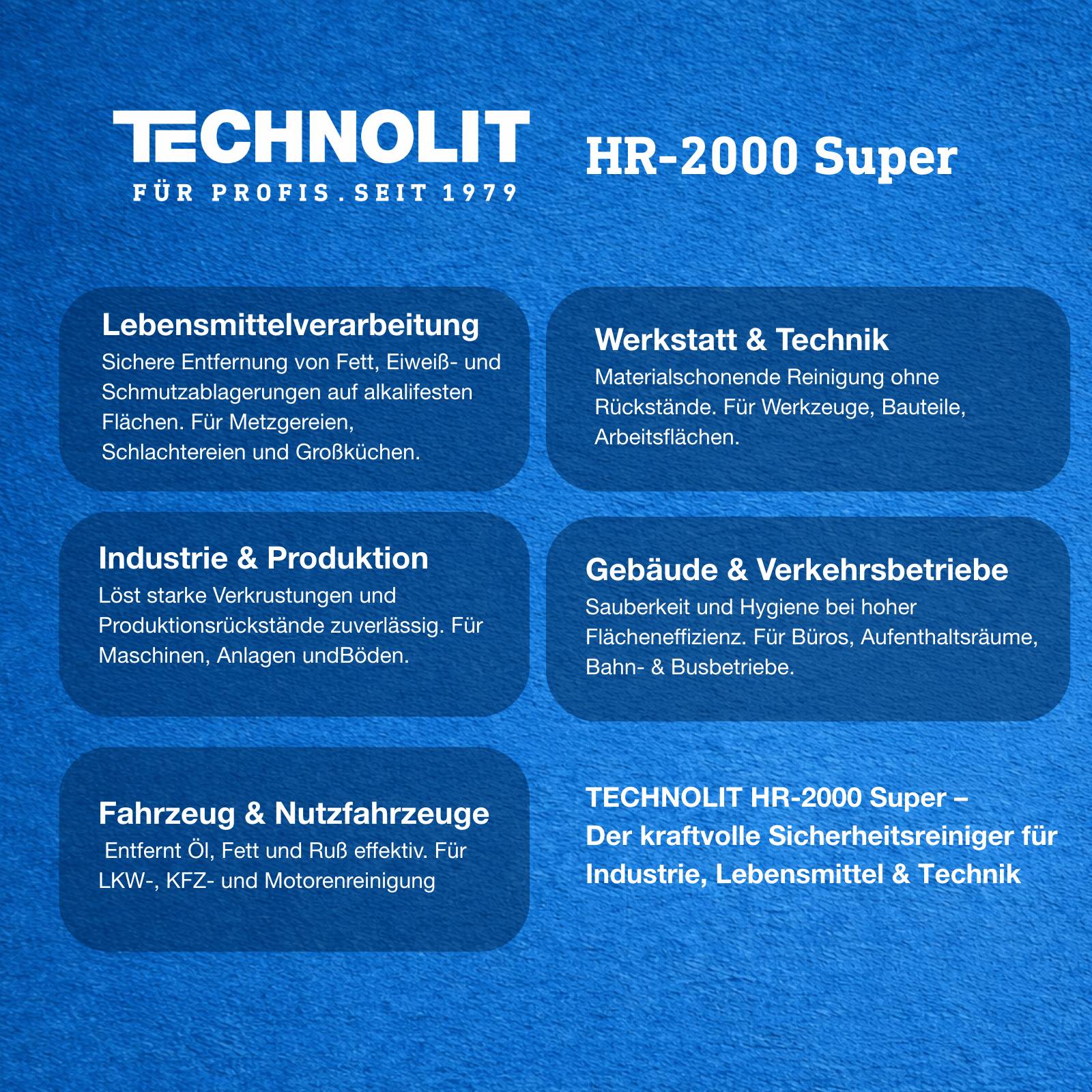 TECHNOLIT Reinigungskonzentrat HR-2000 Super - Inhalt:5 Liter-1