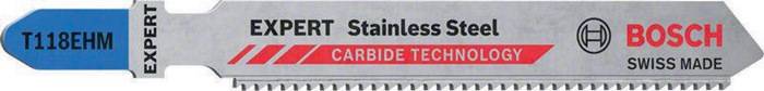 Stichsägeblatt Stainless Steel T 118 EHM Gesamt-L.83mm Zahnt.1,4mm 3 St./Karte
