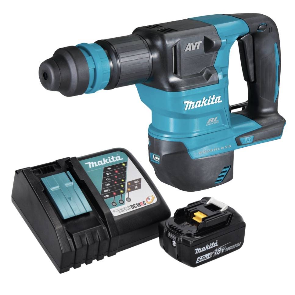 Makita DHK 180 RT1 Akku Meißelhammer 18 V 3,1 J SDS Plus Brushless + 1x Akku 5,0 Ah + Ladegerät-3