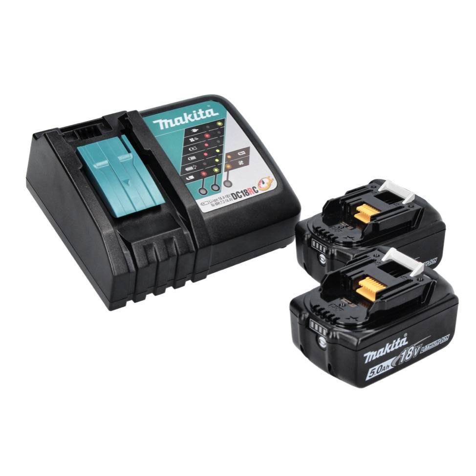 Makita DHR 241 RT Akku Bohrhammer 18 V 2,0 J SDS plus + 2x Akku 5,0 Ah + Ladegerät-2