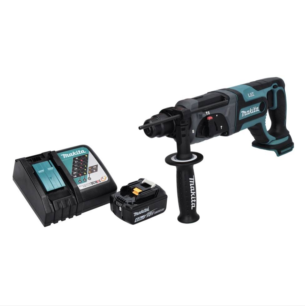 Makita DHR 241 RG1 Akku Bohrhammer 18 V 2,0 J SDS plus + 1x Akku 6,0 Ah + Ladegerät-2