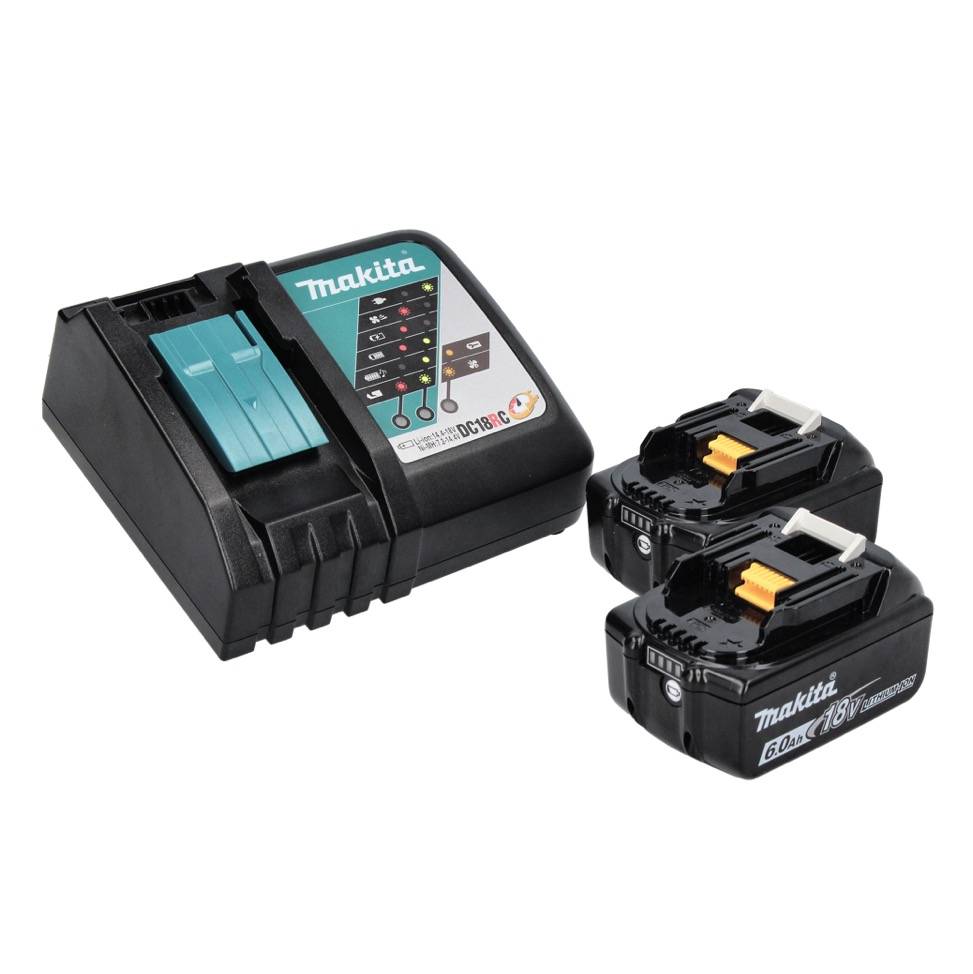 Makita DHR 241 RG Akku Bohrhammer 18 V 2,0 J SDS plus + 2x Akku 6,0 Ah + Ladegerät-4