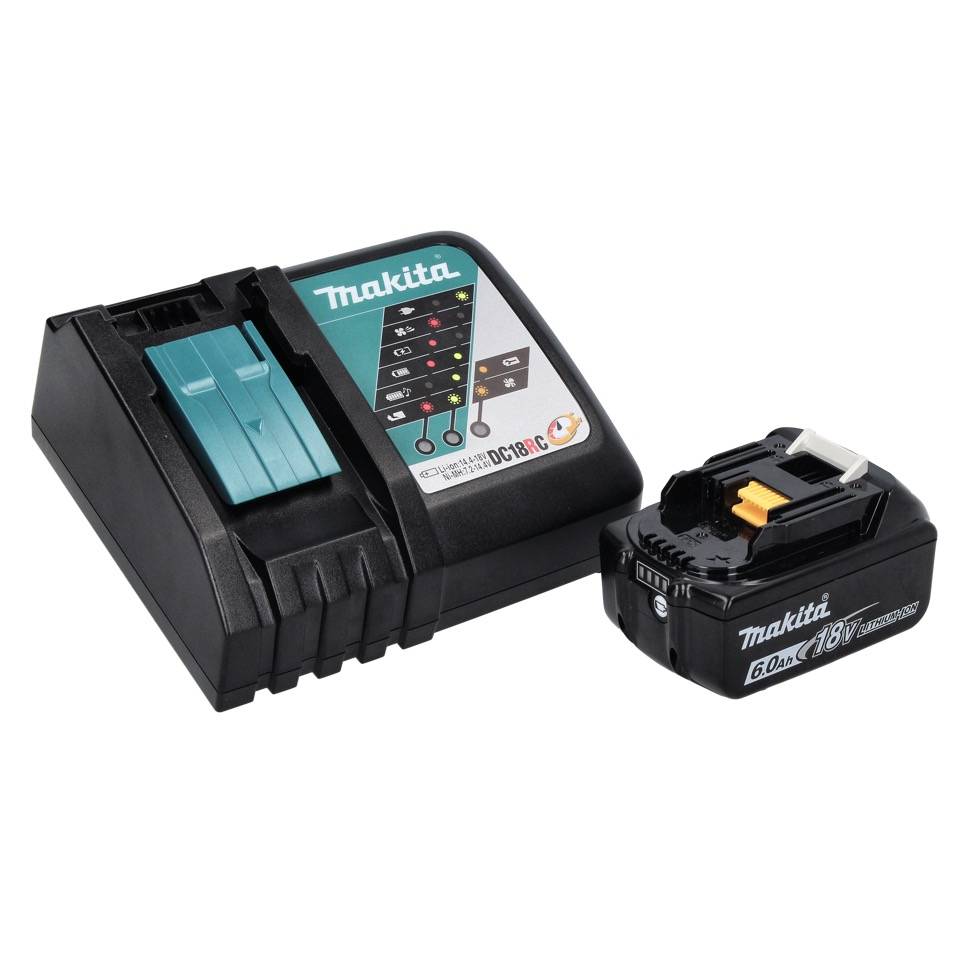 Makita DHR 202 RG1J Akku Kombihammer 18 V 2,0 J SDS Plus + 1x Akku 6,0 Ah + Ladegerät + Makpac-2