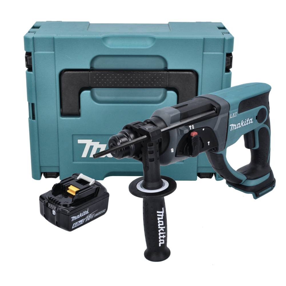 Makita DHR 202 G1J Akku Kombihammer 18 V 2,0 J SDS Plus + 1x Akku 6,0 Ah + Makpac - ohne Ladegerät-1