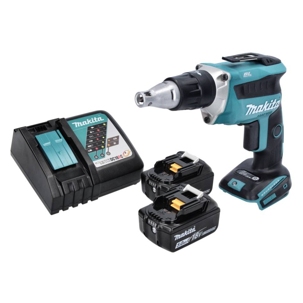 Makita DFS 452 RT Akku Schnellbauschrauber 18 V Brushless + 2x Akku 5,0 Ah + Ladegerät-3