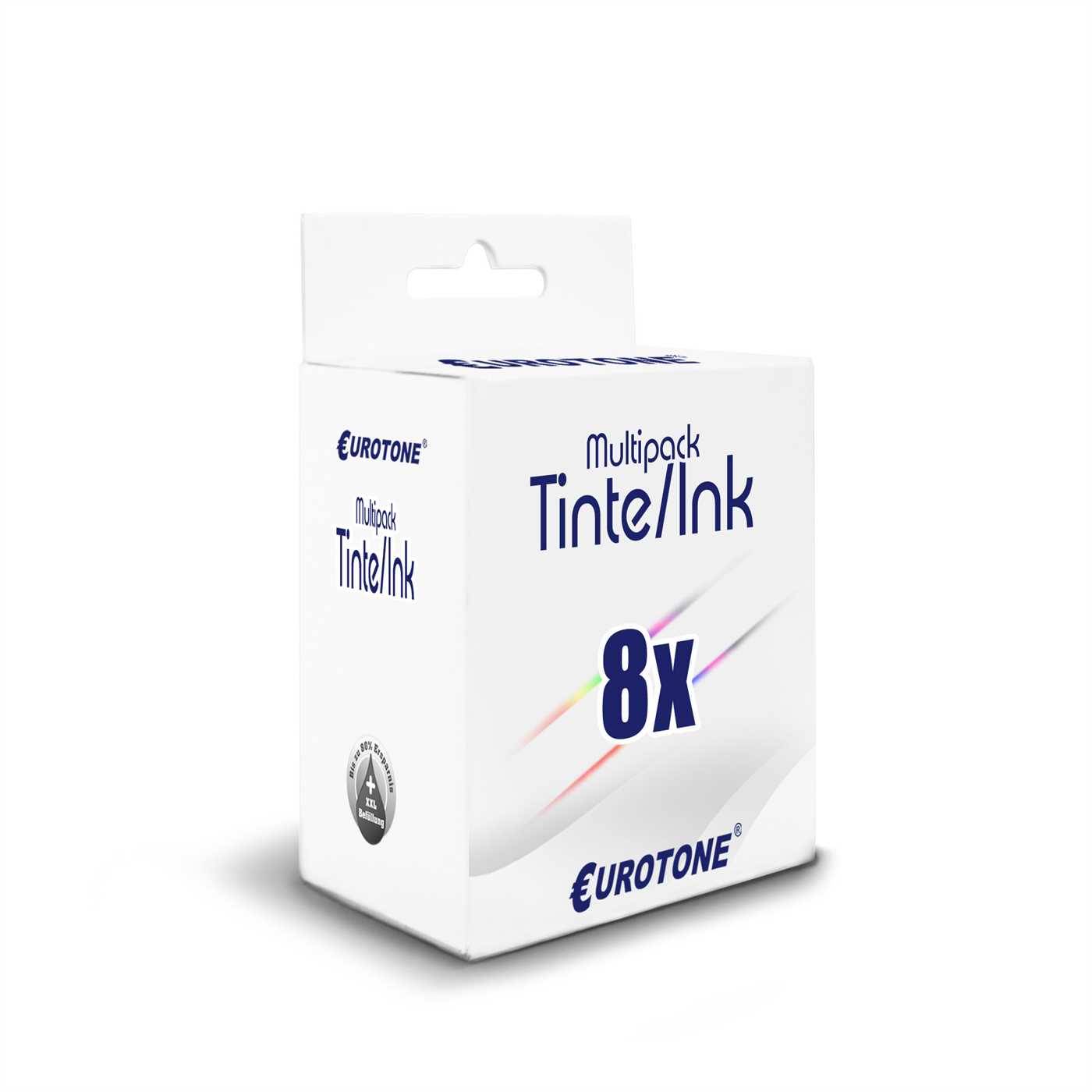 Eurotone 8 Tintenpatronen ersetzt HP 950XL CN045AE 951XL C CN046AE 951XL M CN047AE 951XL Y CN048AE-0