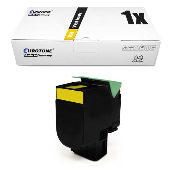 Eurotone 1 Lasertoner ersetzt Lexmark 78C0X40/78C2XYE/78C2XY0 78C20YE 78C20Y0