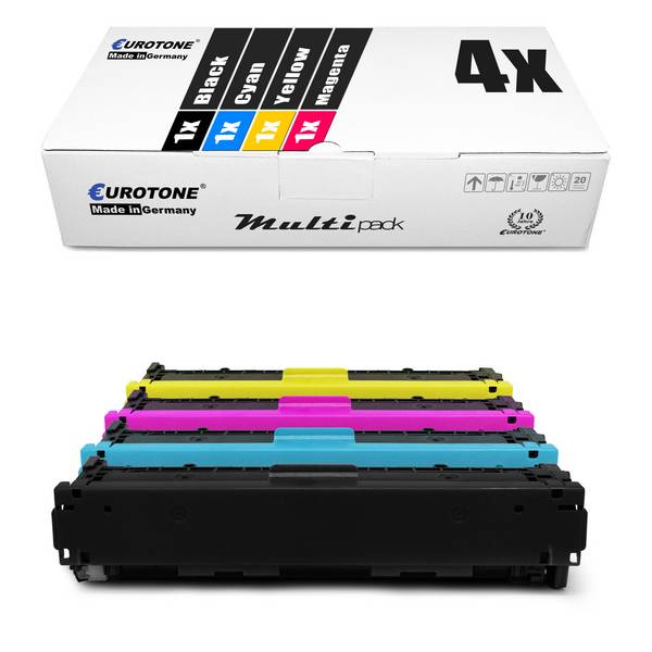 Eurotone 4 Lasertoner ersetzt HP CF210X 131X CF211A 131A CF213A 131A CF212A 131A