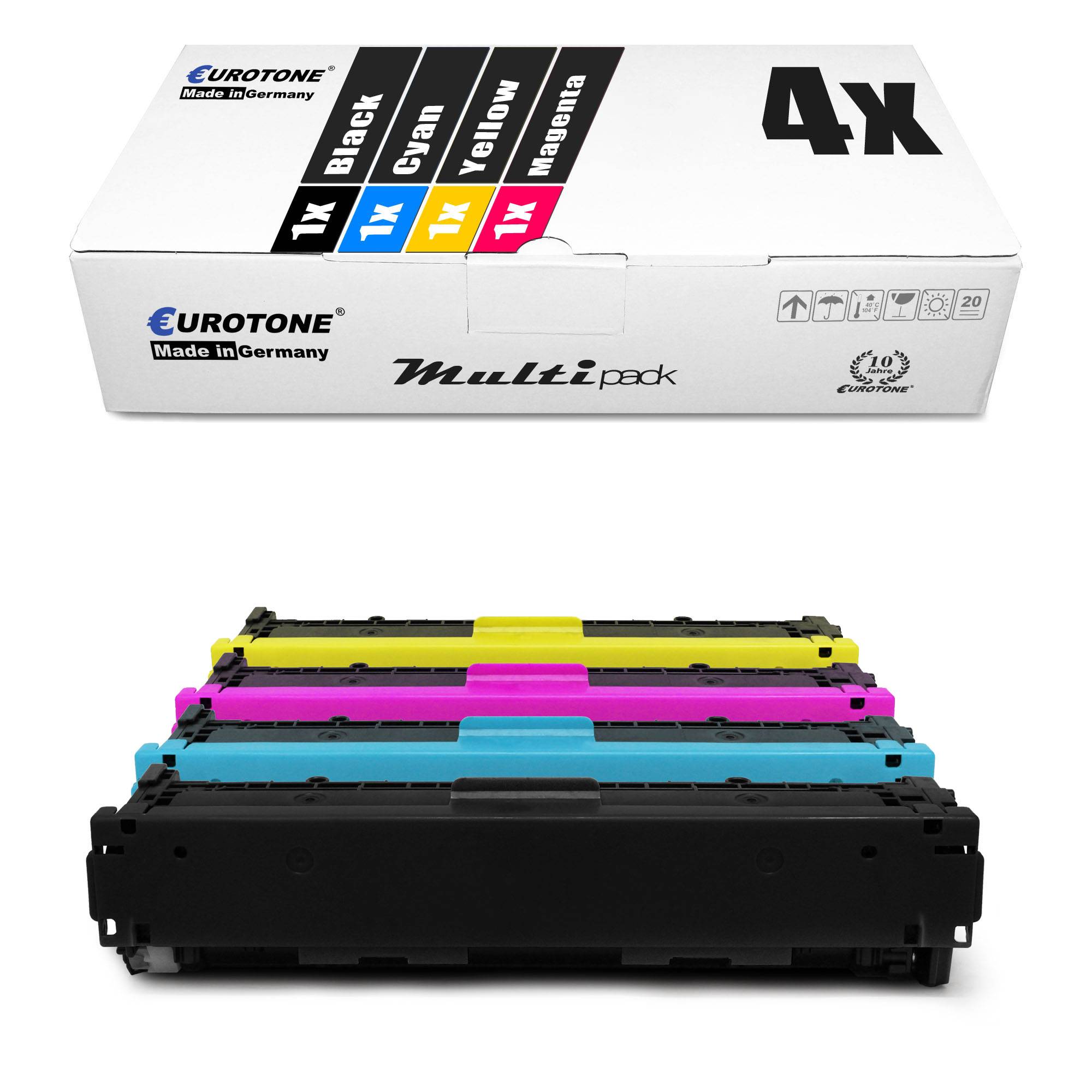 Eurotone 4 Lasertoner ersetzt HP CF210X 131X CF211A 131A CF213A 131A CF212A 131A-0