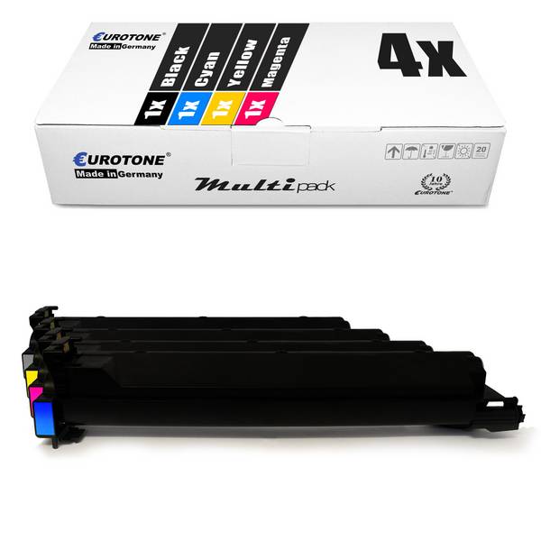 Eurotone 4 Lasertoner ersetzt Konica Minolta TN-214K A0D7154 TN-214C A0D7454 TN-214M A0D7354 TN-214Y A0D7254