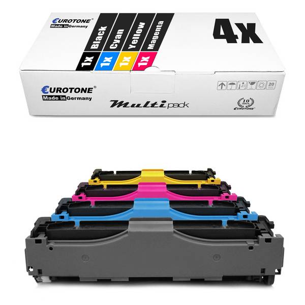 Eurotone 4 Lasertoner ersetzt HP CF410A 410A CF411A 410A CF413A 410A CF412A 410A