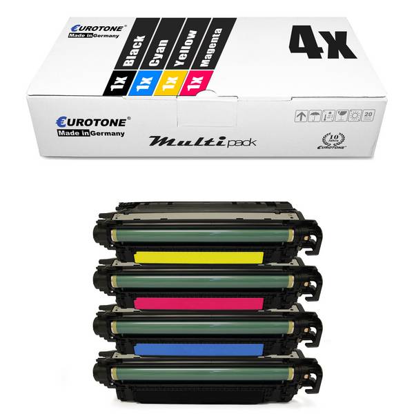 Eurotone 4 Lasertoner ersetzt HP CF320X 653X CF321A 653A CF323A 653A CF322A 653A