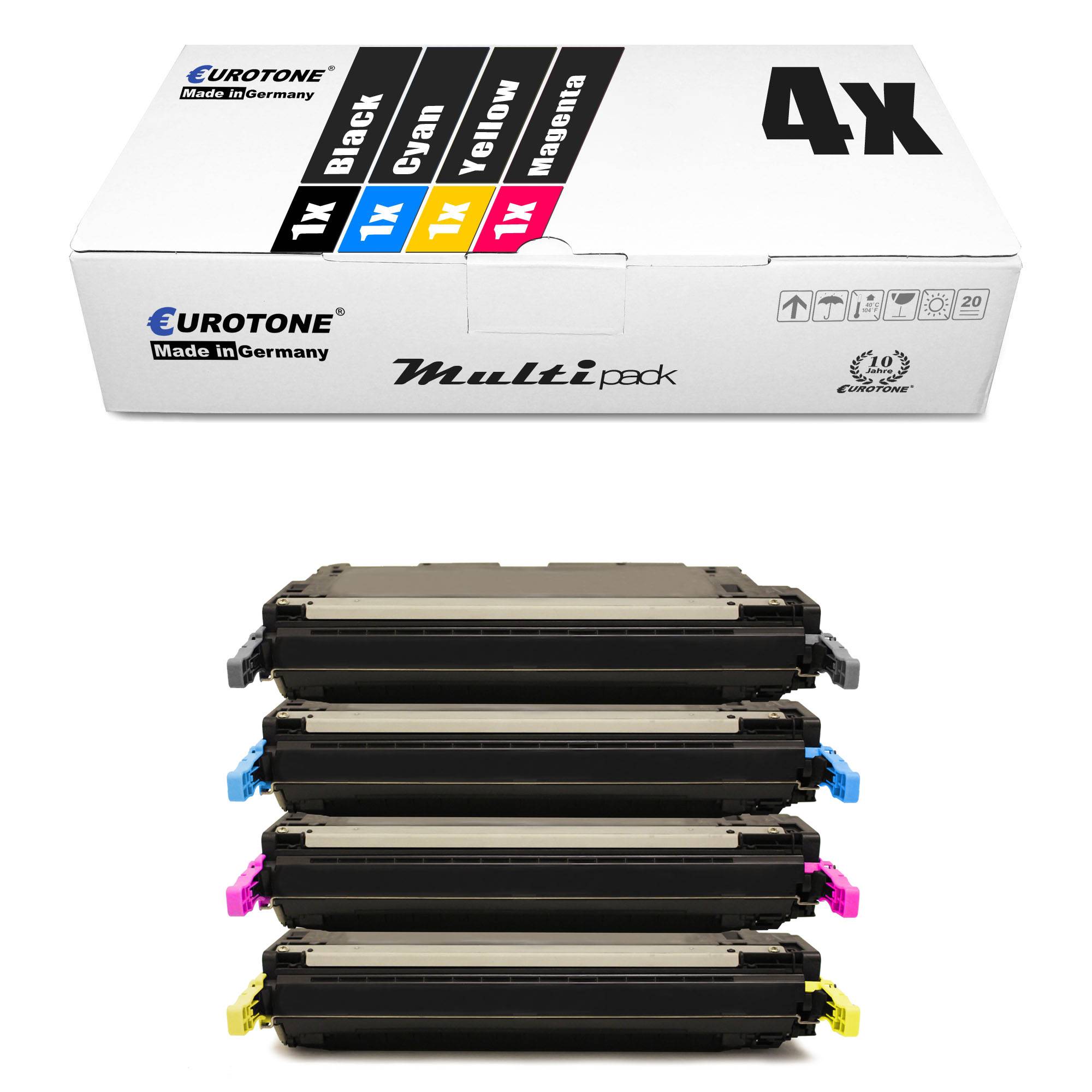 Eurotone 4 Lasertoner ersetzt HP Q2670A 308A Q2671A 309A Q2673A 309A Q2672A 309A-0
