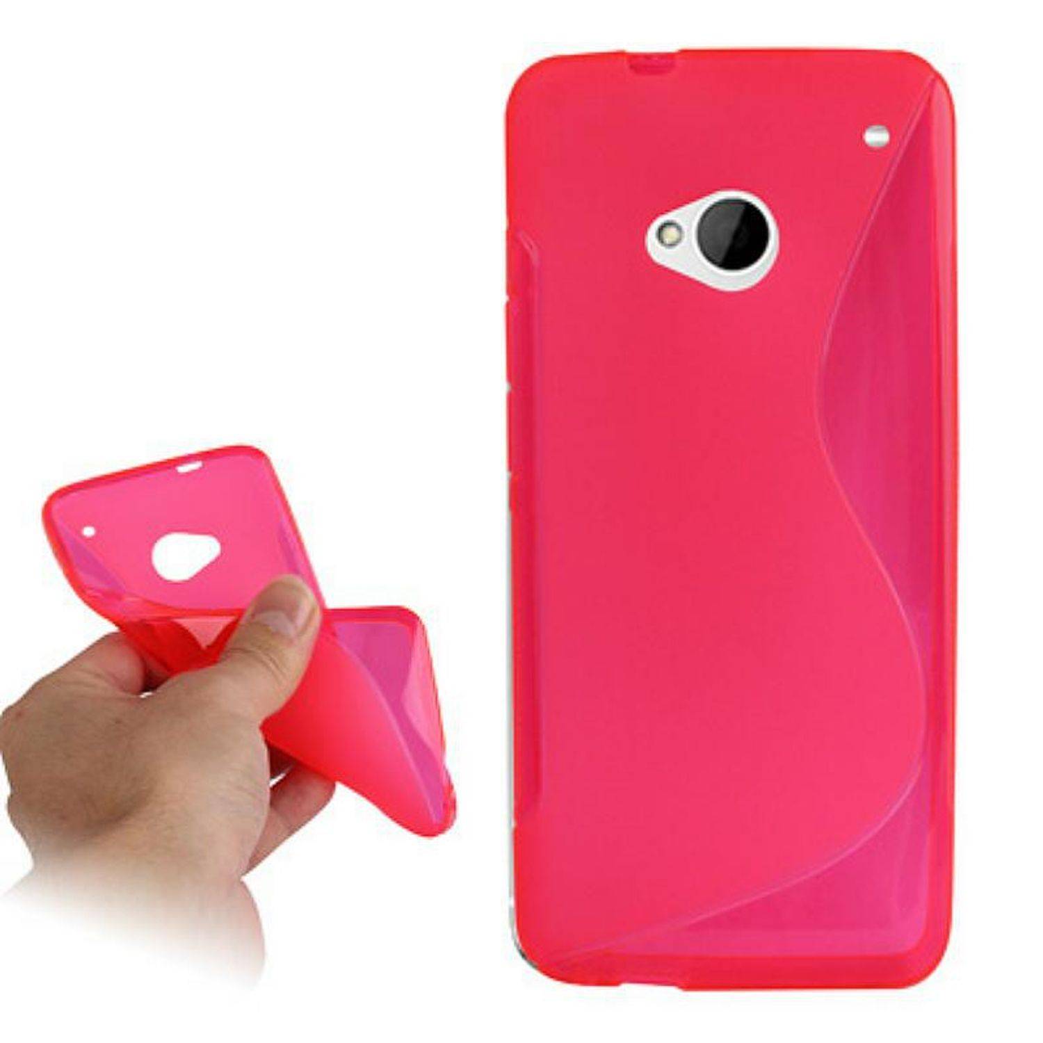 HTC One Handyhülle Backcover Transparent-0