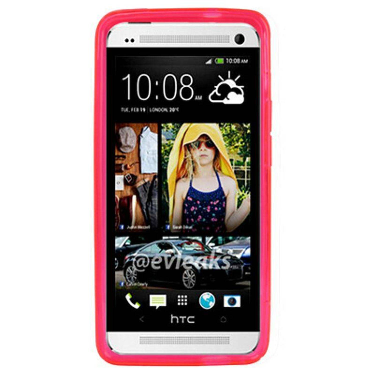 HTC One Handyhülle Backcover Transparent-1