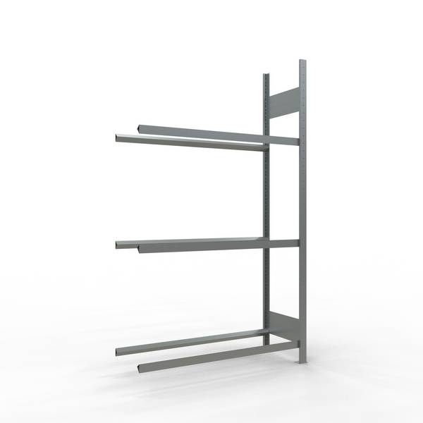 Räderanbauregal 2000x1150x400 mm - 3 Ebenen á 1150 mm, verzinkt