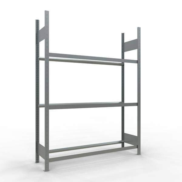 Rädergrundregal 2000x1500x400 mm - 3 Ebenen á 1500 mm, verzinkt
