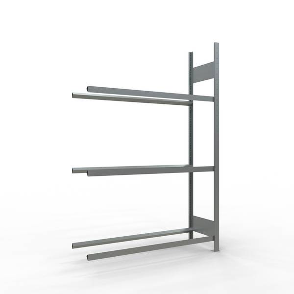Räderanbauregal 2000x1300x400 mm - 3 Ebenen á 1300 mm, verzinkt