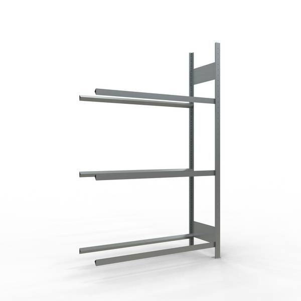 Räderanbauregal 2000x1200x400 mm - 3 Ebenen á 1200 mm, verzinkt