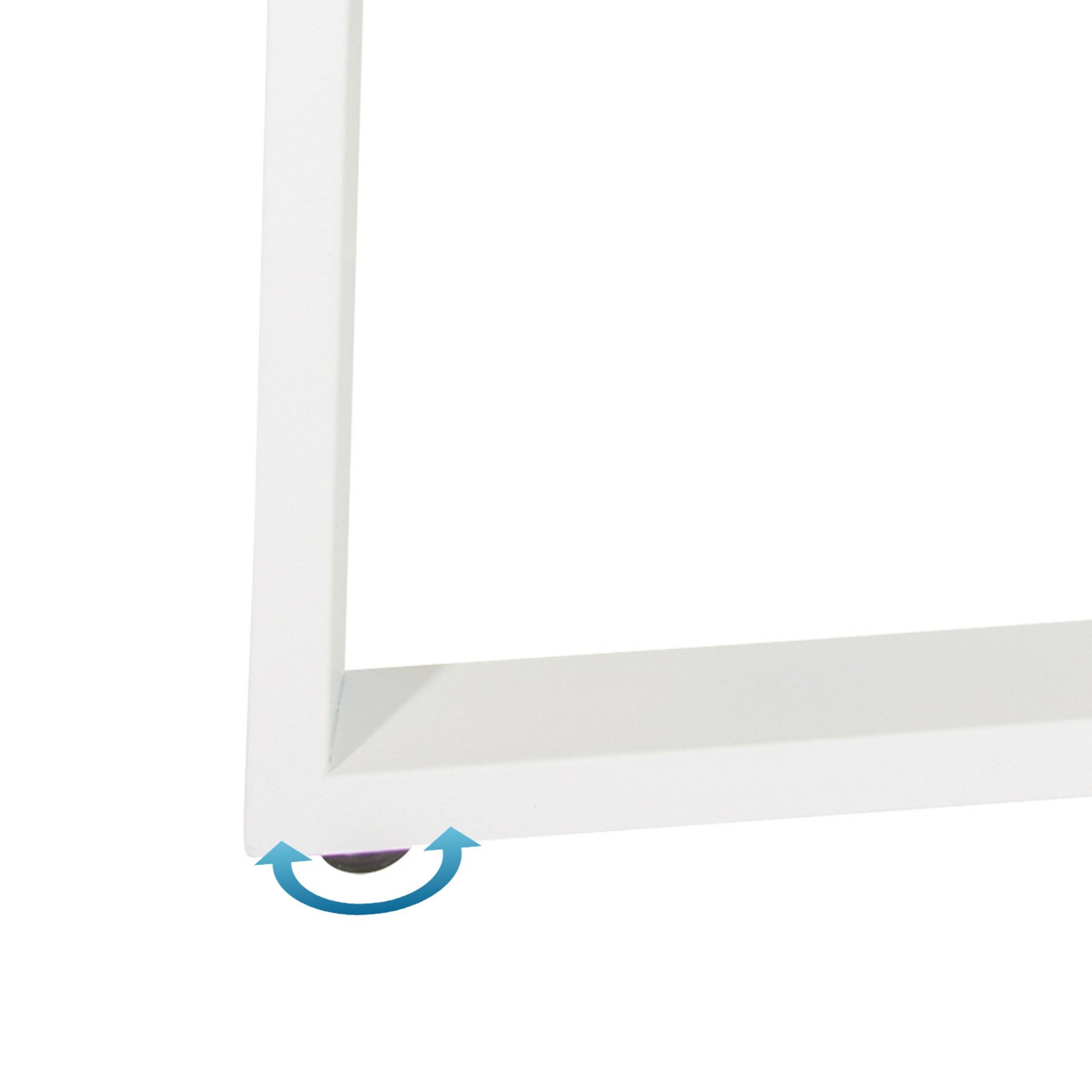 Eckschreibtisch Schreibtisch Computertisch WORKSPACE BASIC I 165 x 120 cm walnuss weiß hjh OFF-1