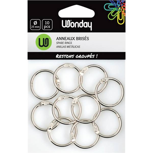 Wonday Verbindungsringe, Durchmesser: 25 mm, aus Metall