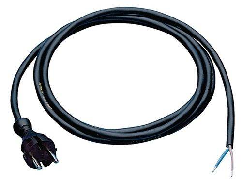 230 V-Anschlussleitung H05RN-F 2 x 1,0 mm², mit Konturenstecker 5 m