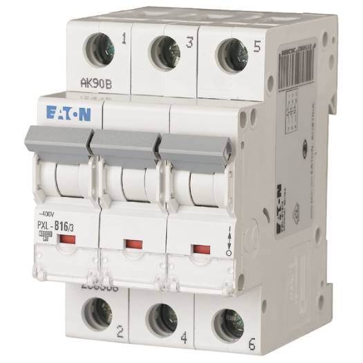 Eaton PXL-B6/3, Miniatur-Leistungsschalter, 10000 A, IP20-3
