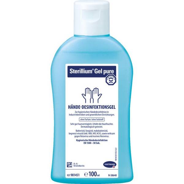 HARTMANN Desinfektionsmittel Sterillium® Gel pure, Handdesinfektion, 100ml/Flasche