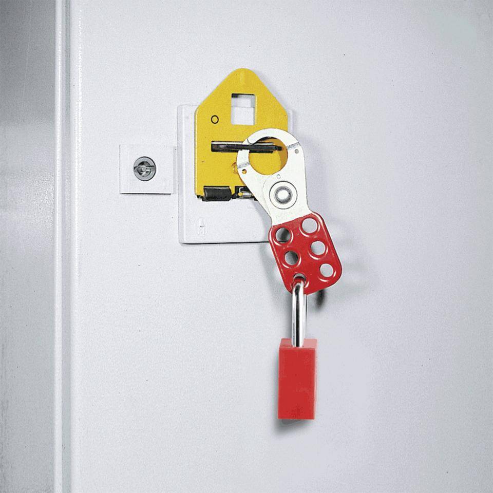 ABUS Multi-Schließklammer (groß), für 6 Schlösser, rot, Stahl, 118x45x12mm-1