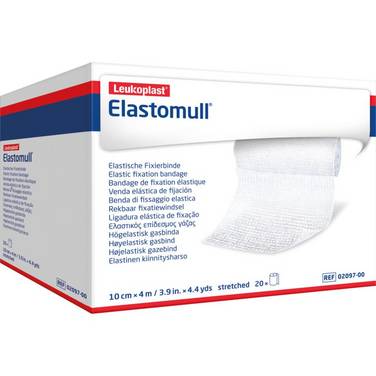 Leukoplast® Fixierbinde Elastomull,hochelastisch,weiß,10cm,4m/Rolle,20 Rollen/VE