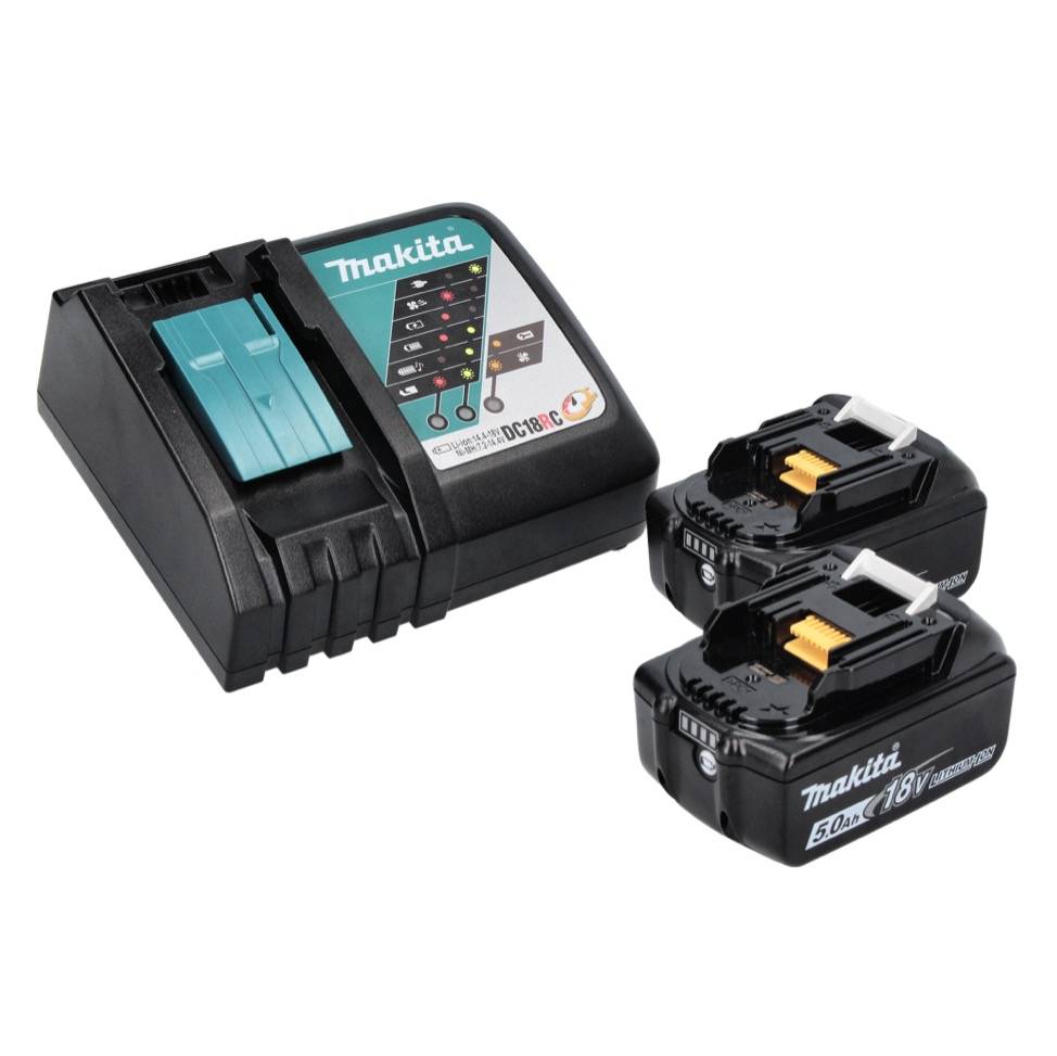 Makita DHR 243 RT Akku Bohrhammer 18 V SDS plus Brushless + 2x Akku 5,0 Ah + Ladegerät-2